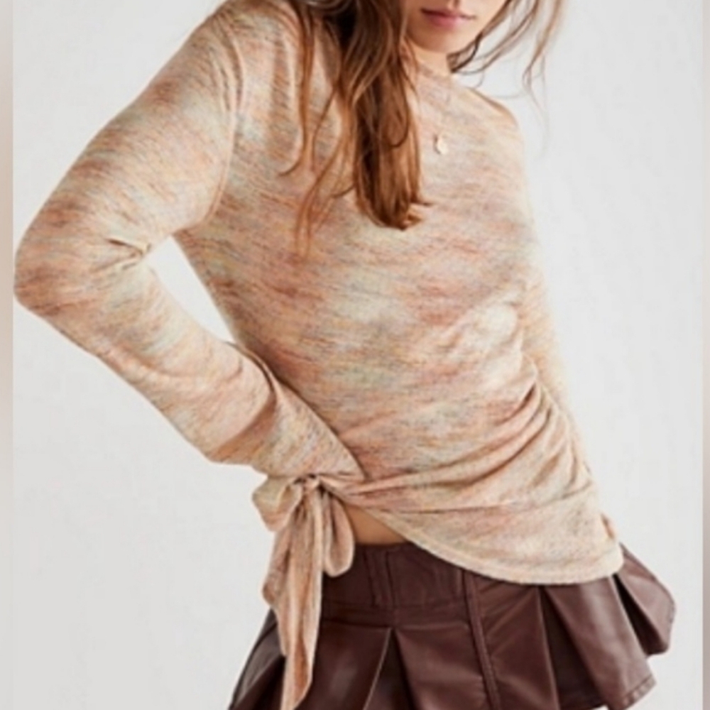 Anthropologie Free People Golden Hour Asymmetrical One Shoulder Top